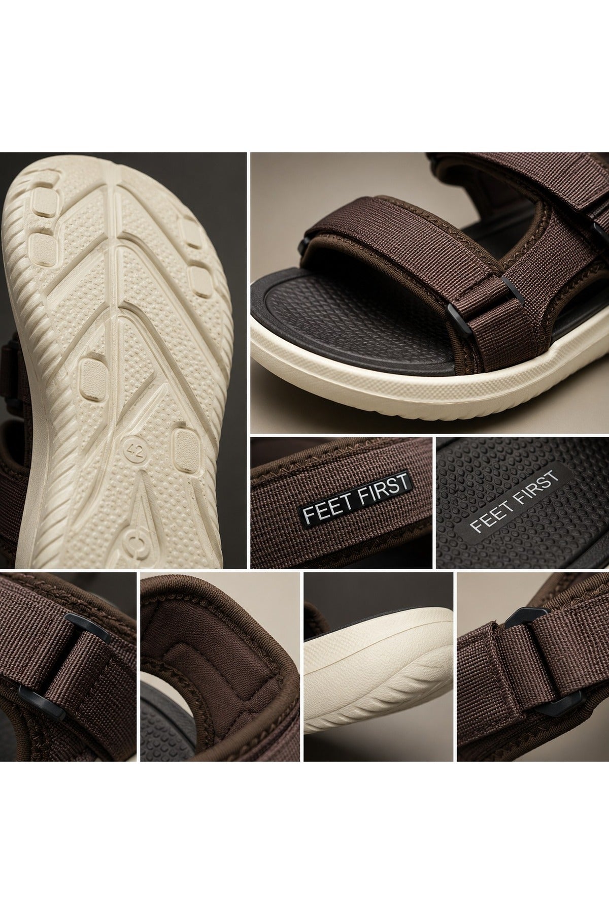 Beige / Dark Brown