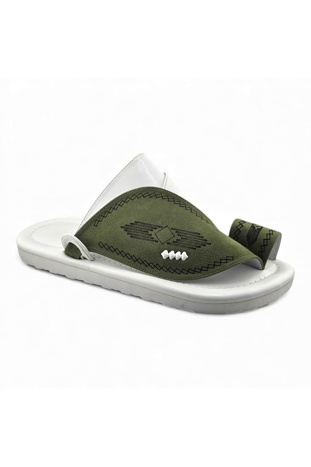 Olive / White