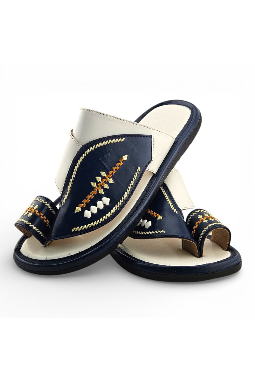 White / Navy