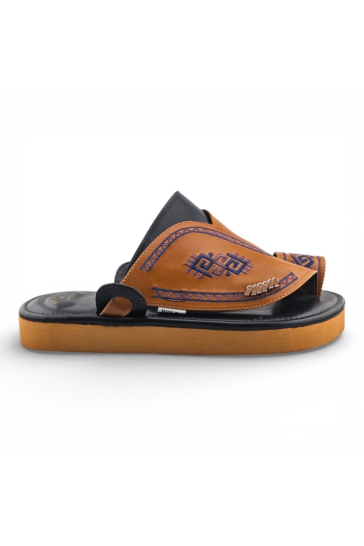 Footprint Men's Embroidered Comfort Arabic Sandals (Sharqi) Secondary image
