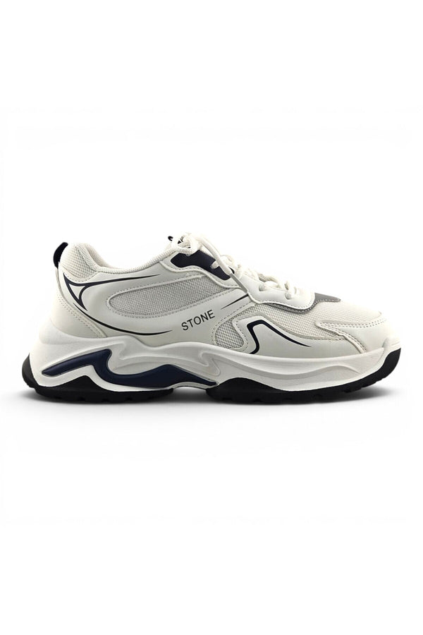 White / Navy