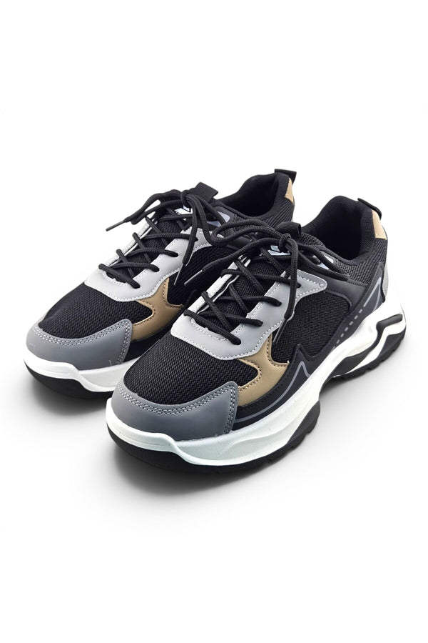 Black / Dark Grey / Beige