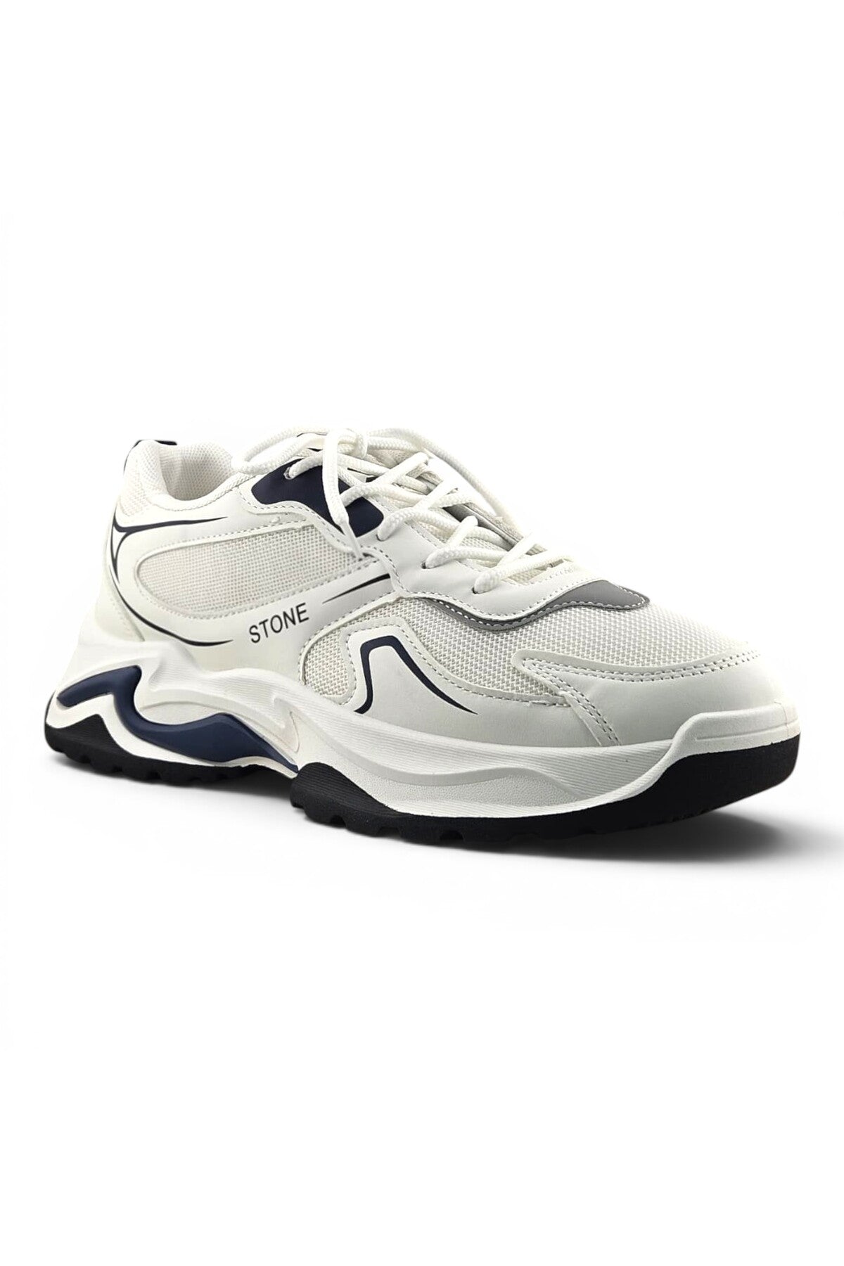 White / Navy