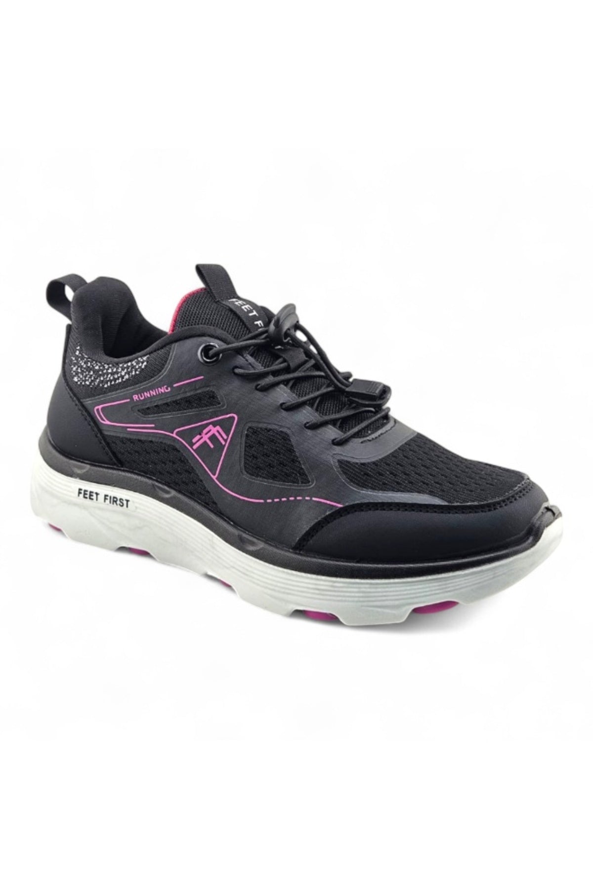 Feet First Unisex Everyday Sports Sneakers - Black Secondary image