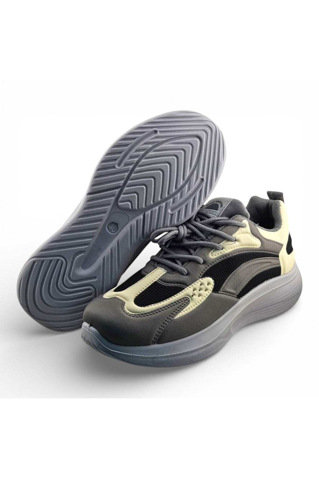 Dark Grey / Black / Off White
