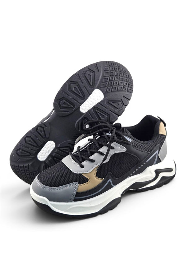 Black / Dark Grey / Beige