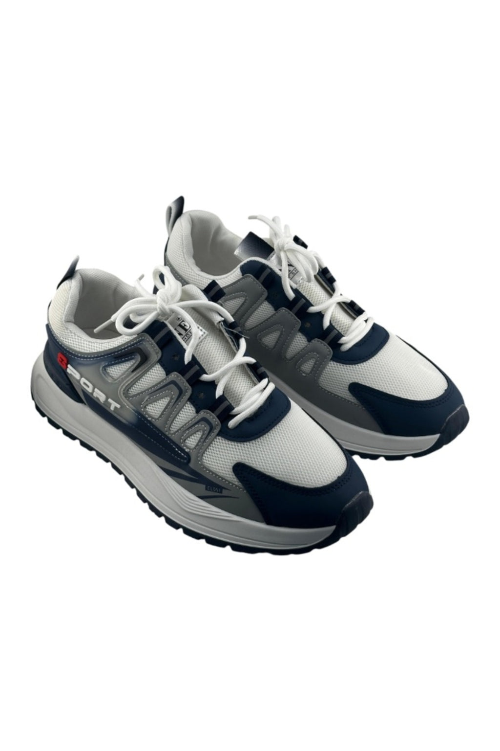 White / Navy