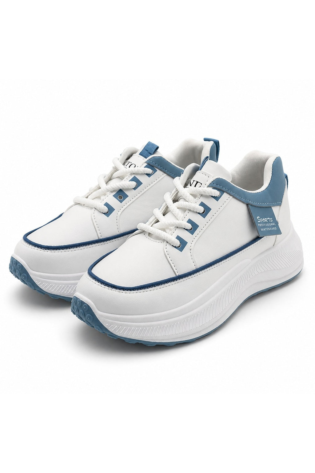White / Sky Blue