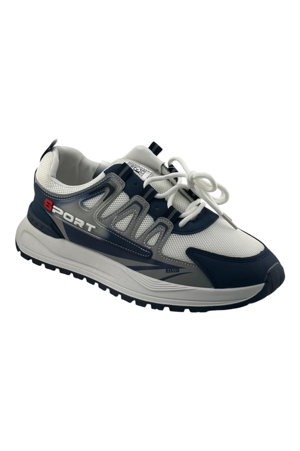 White / Navy