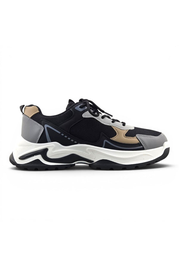 Black / Dark Grey / Beige