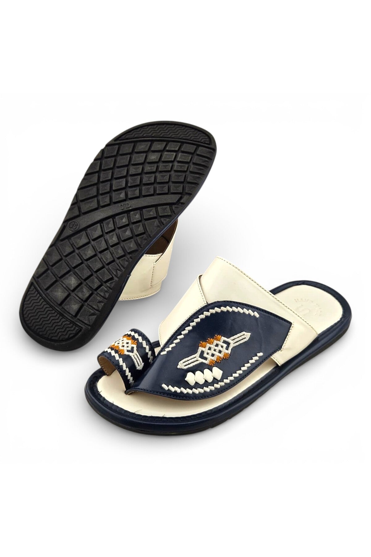 White / Navy