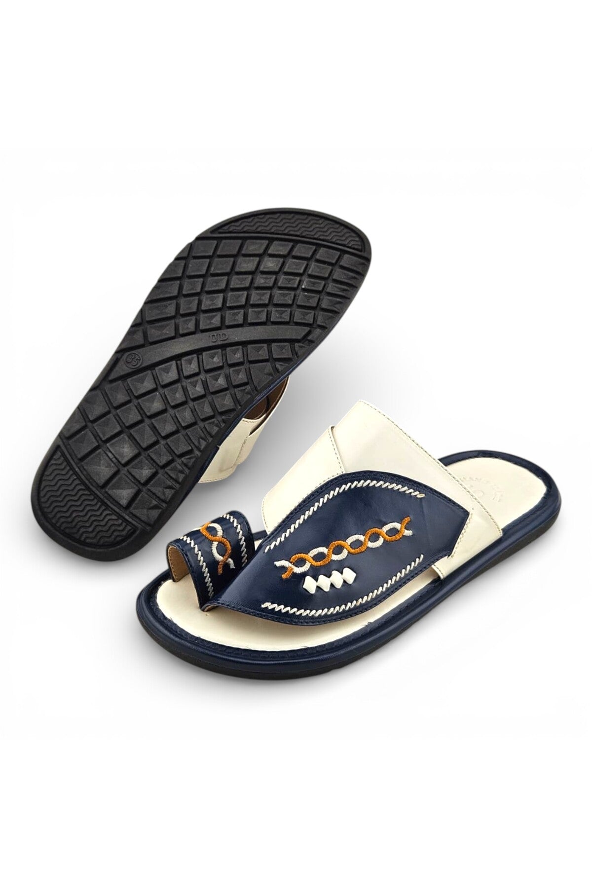 White / Navy