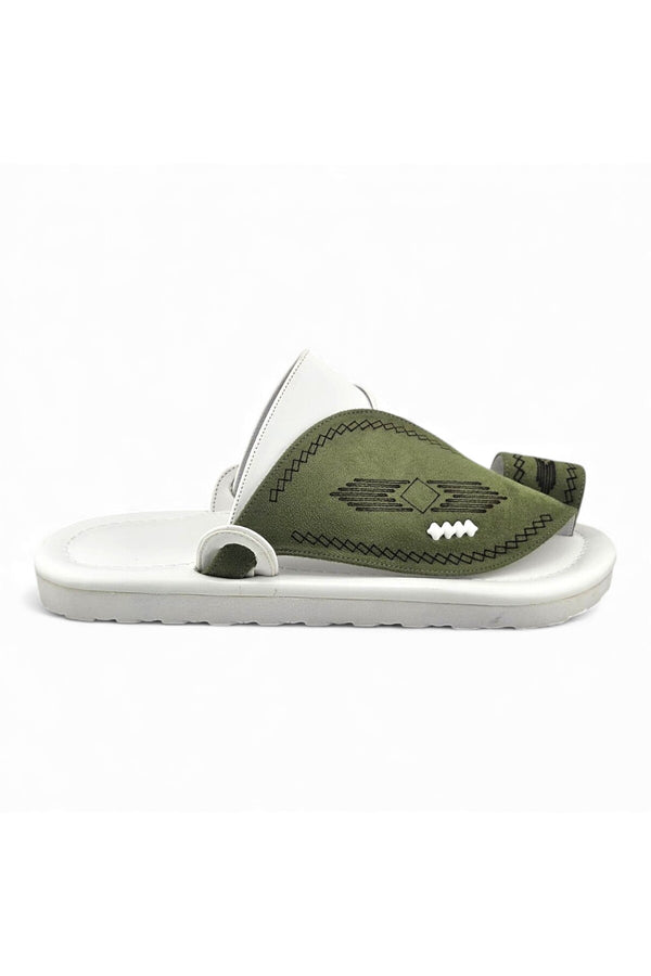 Olive / White