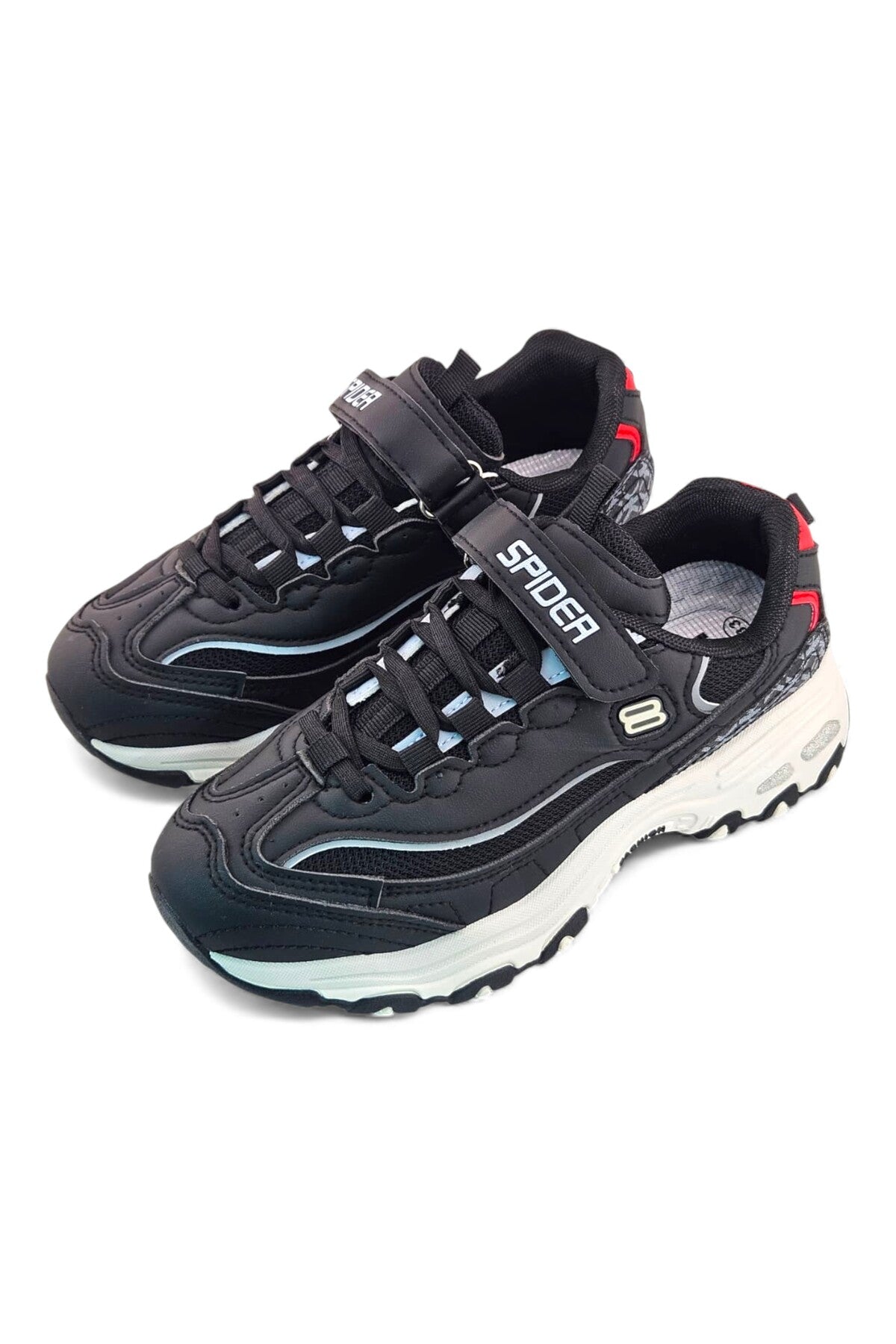 Black / Light Grey / Red