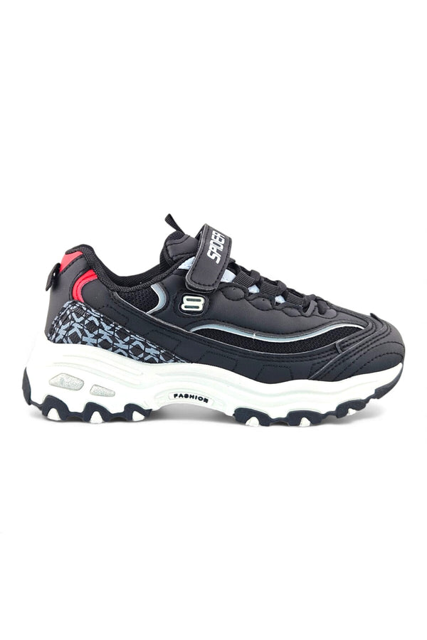 Black / Light Grey / Red