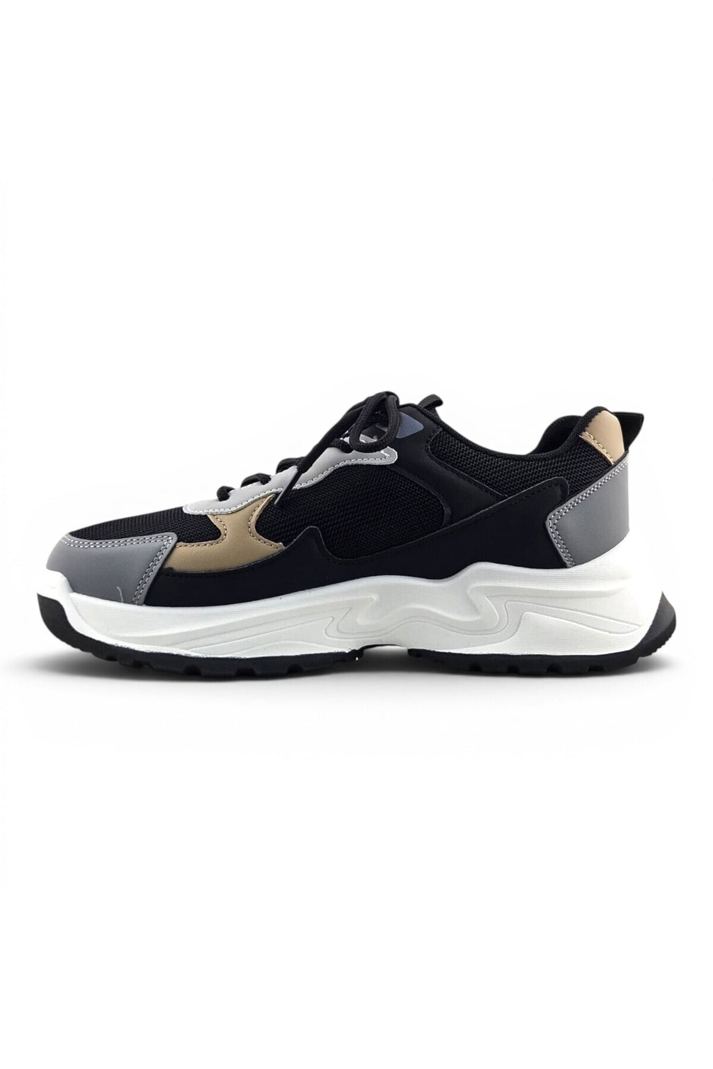 Black / Dark Grey / Beige