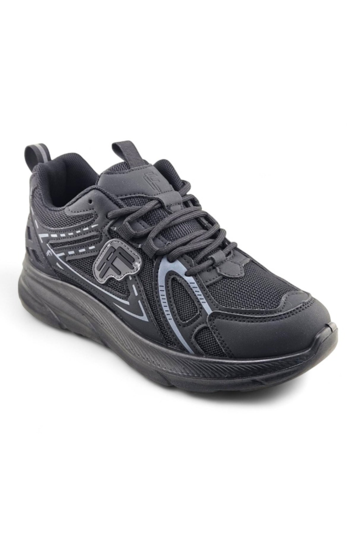 Feet First Unisex Everyday Sports Sneakers - Black Secondary image