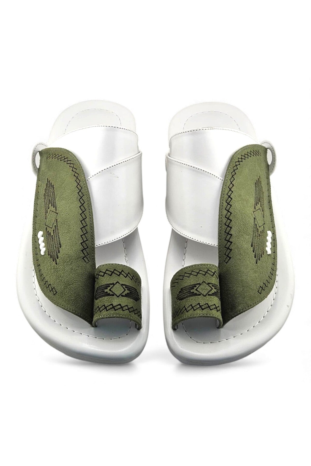 Olive / White
