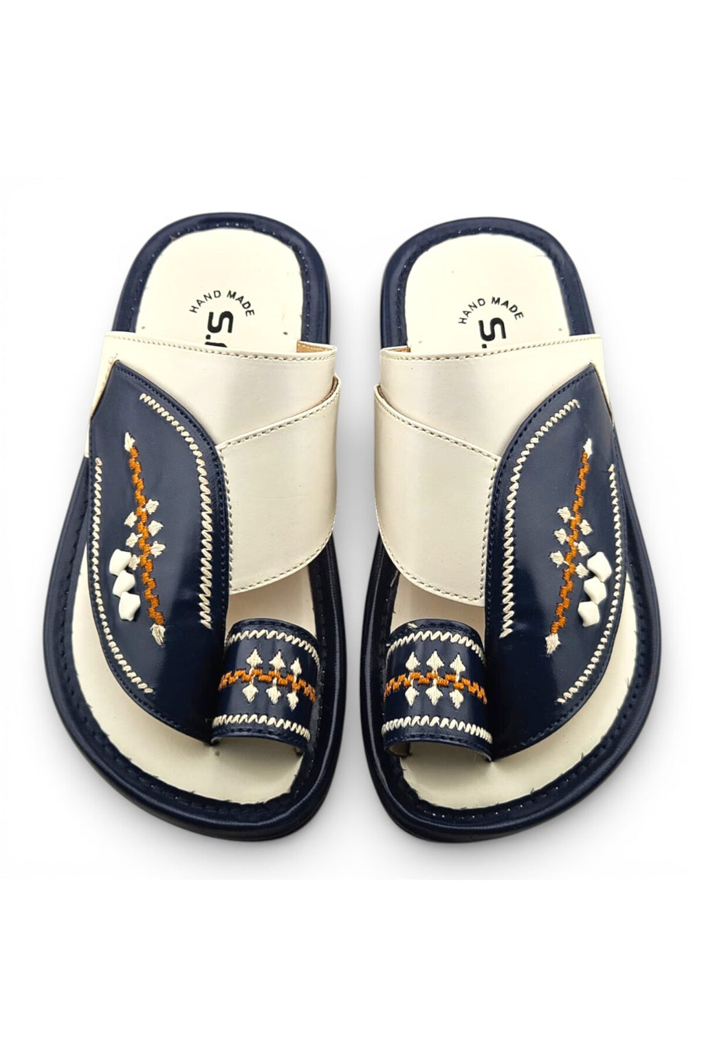 White / Navy