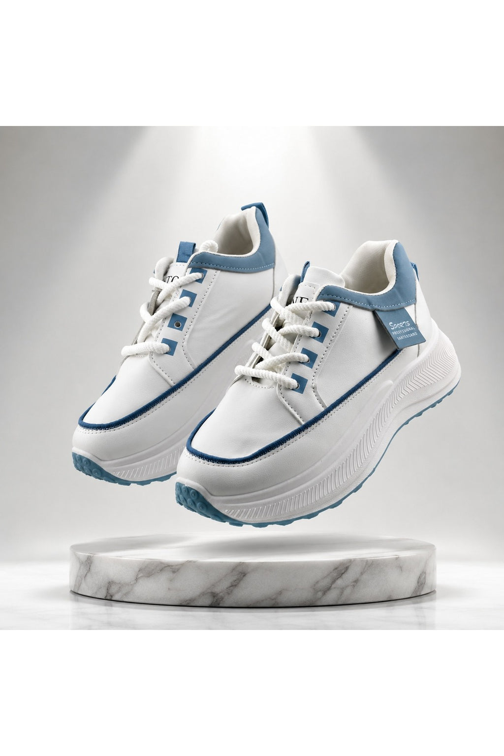 White / Sky Blue