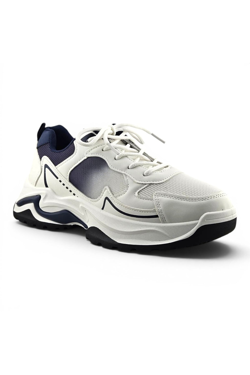 White / Navy / Grey