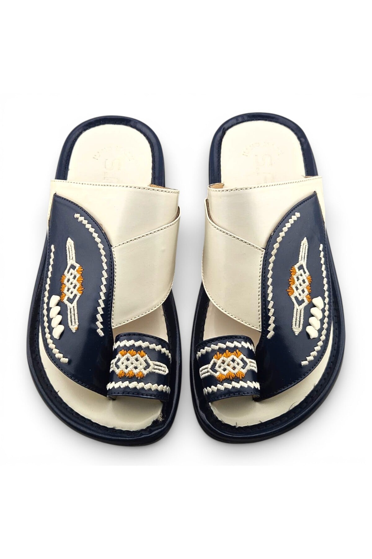 White / Navy