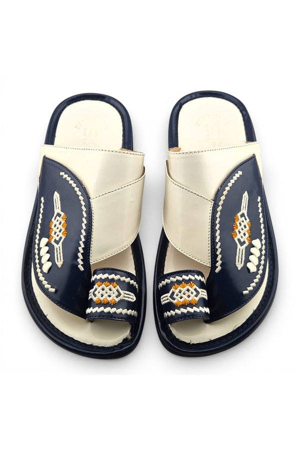 White / Navy