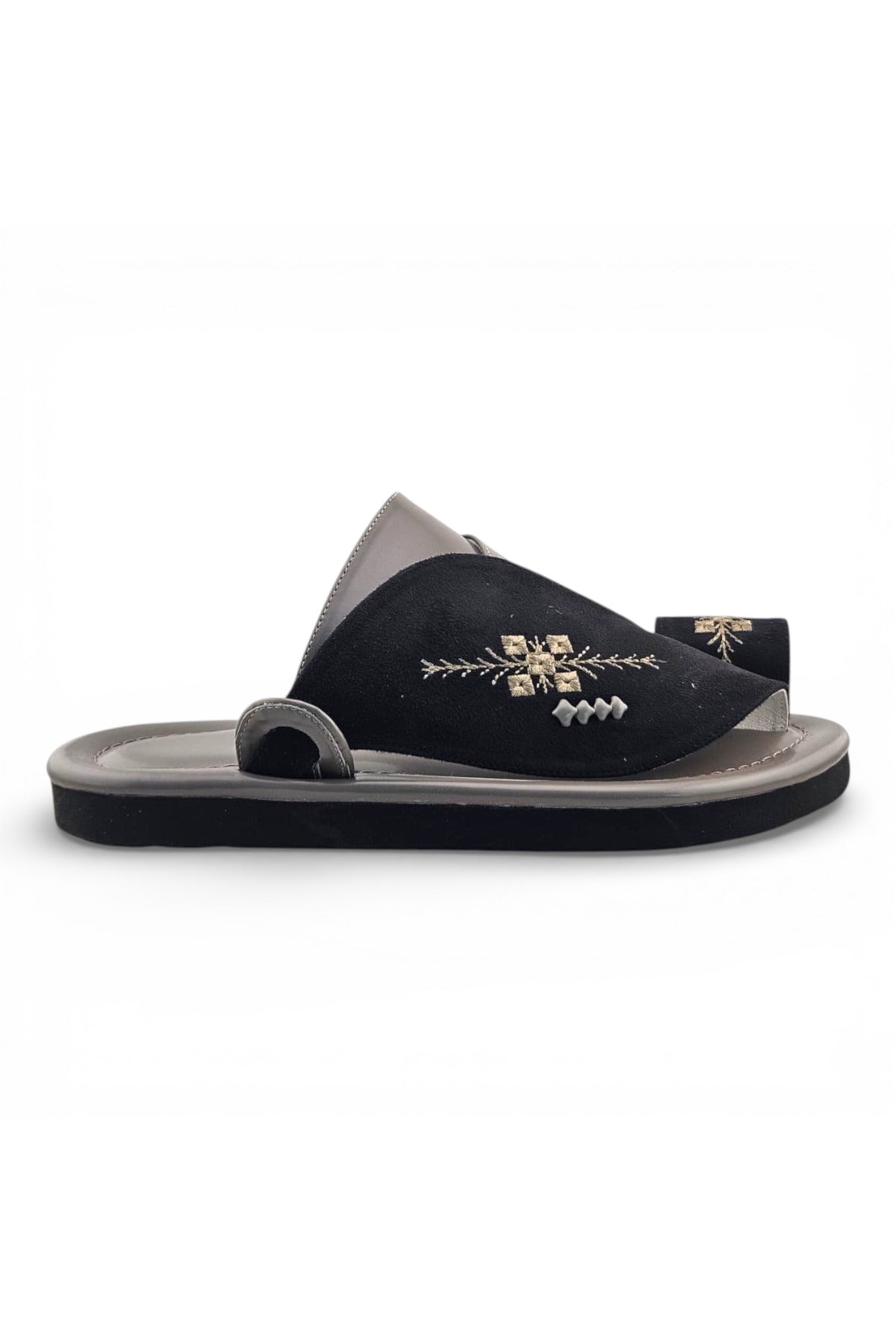 Al Fanoos Men's Comfort Arabic Sandals (Sharqi) - Black Secondary image