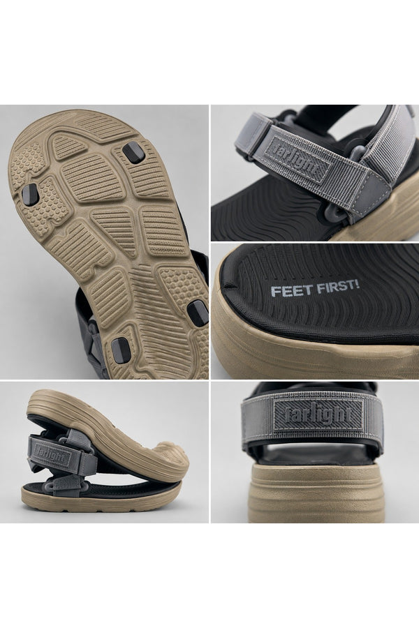 Dark Grey / Black / Khaki