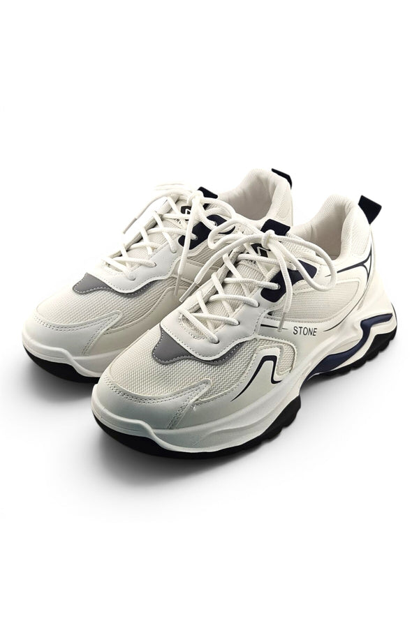 White / Navy