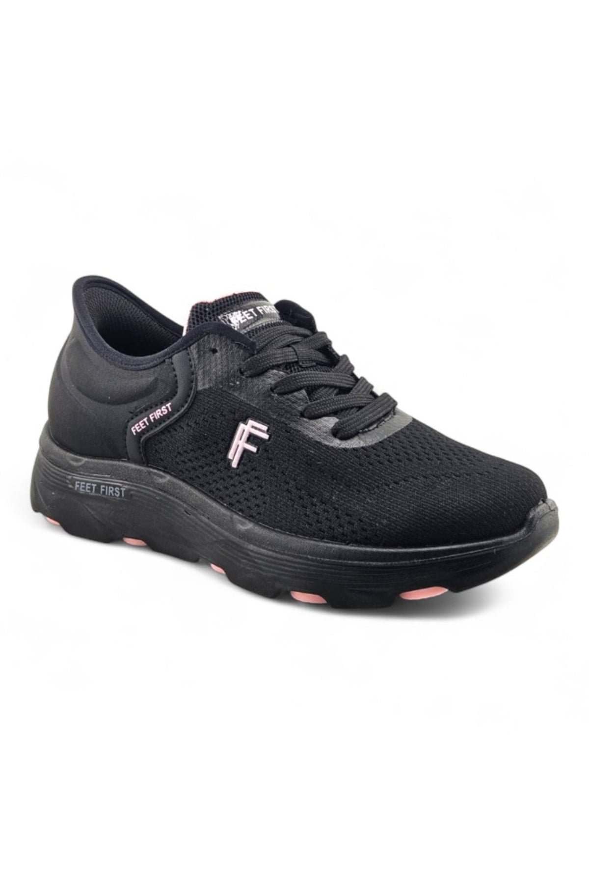 Feet First Unisex Everyday Sports Sneakers - Black Secondary image