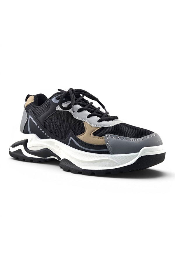 Black / Dark Grey / Beige